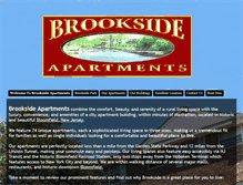 Tablet Screenshot of brooksideaptsnj.com